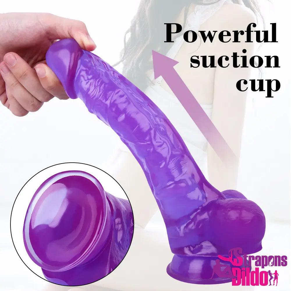 9.45in Realistic Strap On Dildo Real Skin Adult Sex Toy For Anus - Strap ons Dildo