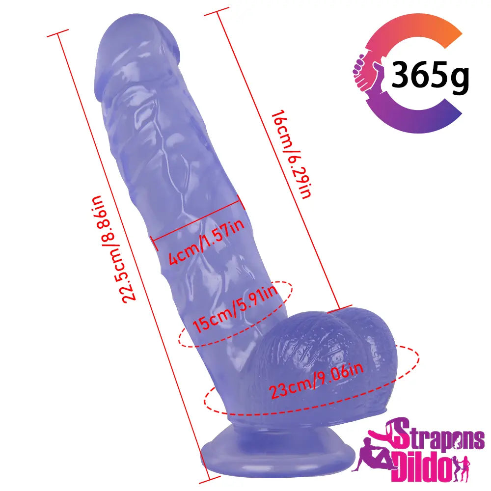 8.86in Realistic Big Strap On Dildo Anal Vaginal Sex Toy For Females - Strap ons Dildo