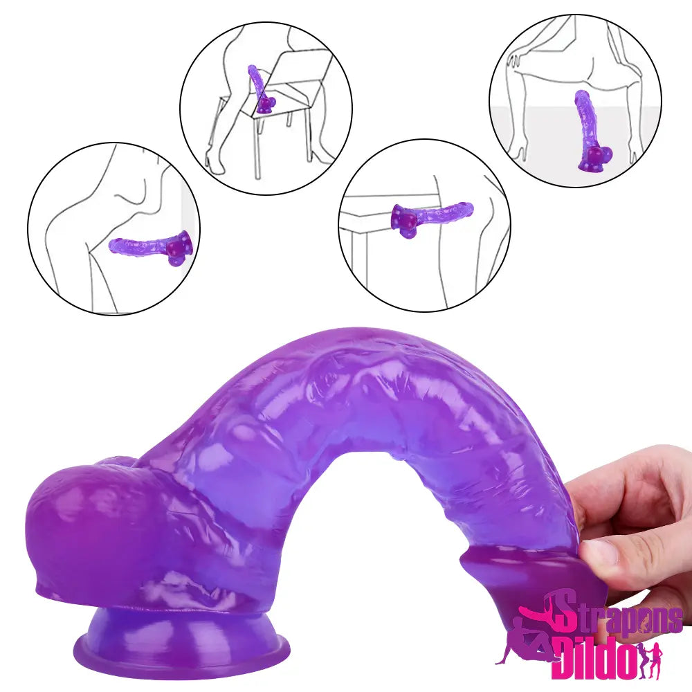 9.45in Realistic Strap On Dildo Real Skin Adult Sex Toy For Anus - Strap ons Dildo