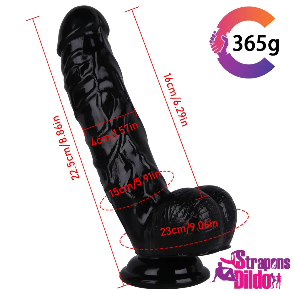 8.86in Realistic Big Strap On Dildo Anal Vaginal Sex Toy For Females - Strap ons Dildo