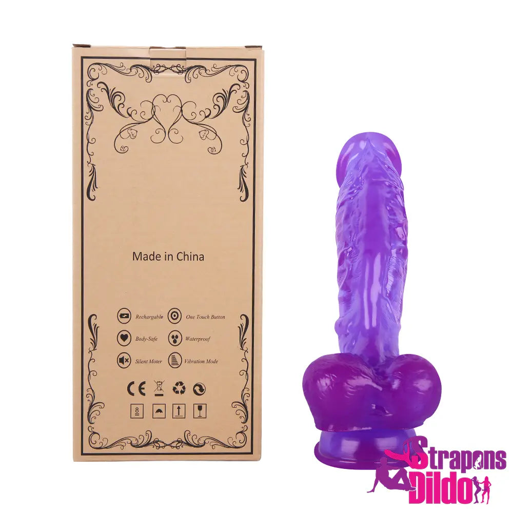 9.45in Realistic Strap On Dildo Real Skin Adult Sex Toy For Anus - Strap ons Dildo