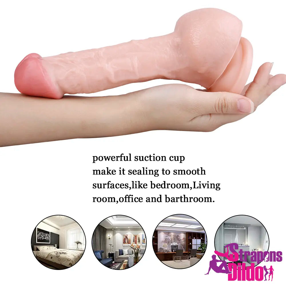 7.87in Realistic Curved Strap On Dildo For Women Sex Toy Dong Penis - Strap ons Dildo