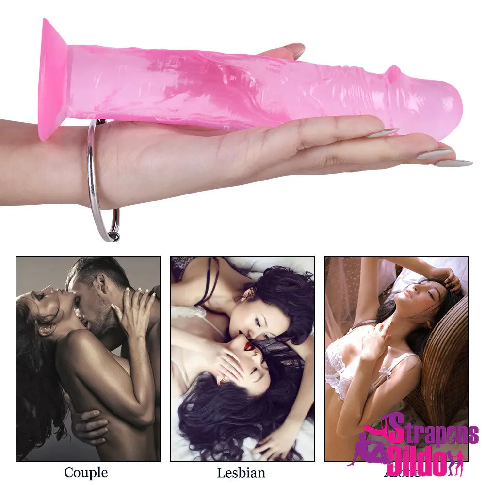 7.87in Realistic Strap On Dildo Penis Sex Toy For Women Lesbian - Strap ons Dildo