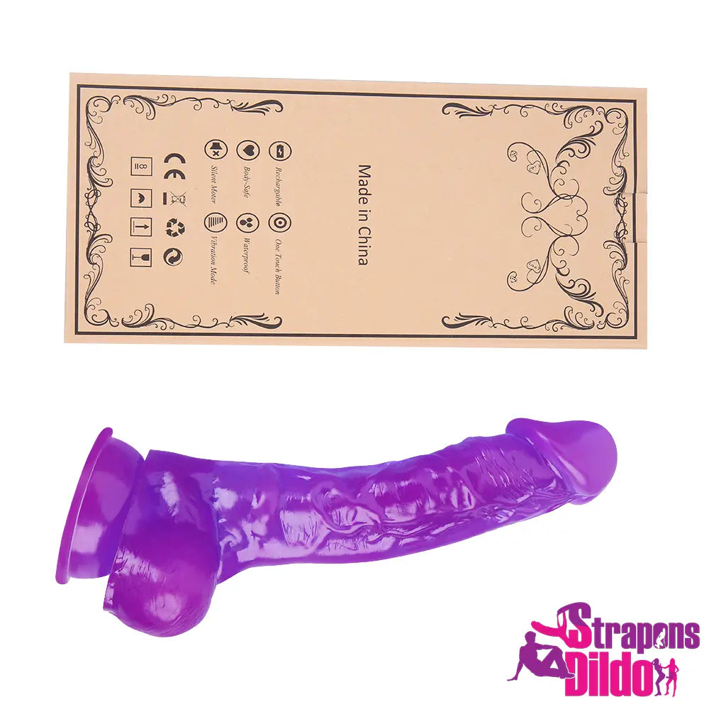 9.45in Realistic Strap On Dildo Real Skin Adult Sex Toy For Anus - Strap ons Dildo