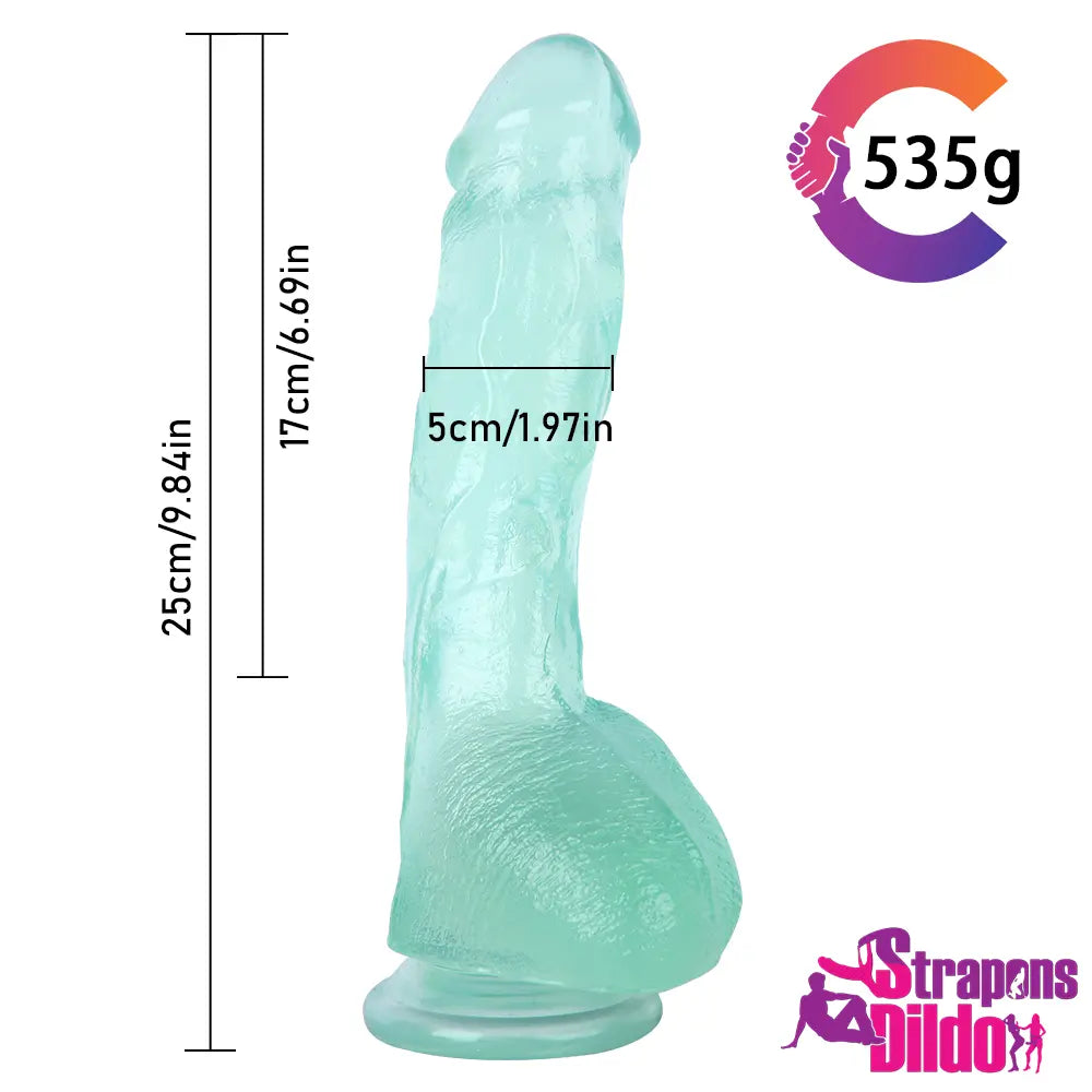 9.84in Realistic Big Strap On Dildo Dick Cock Dong Adult Sex Toy - Strap ons Dildo