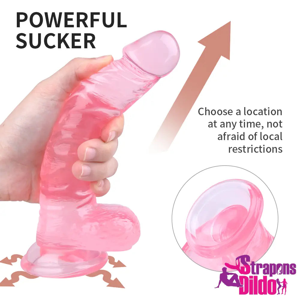 7.87in Real Hands-Free Strap On Dildo For Beginner Couple Gays Women - Strap ons Dildo