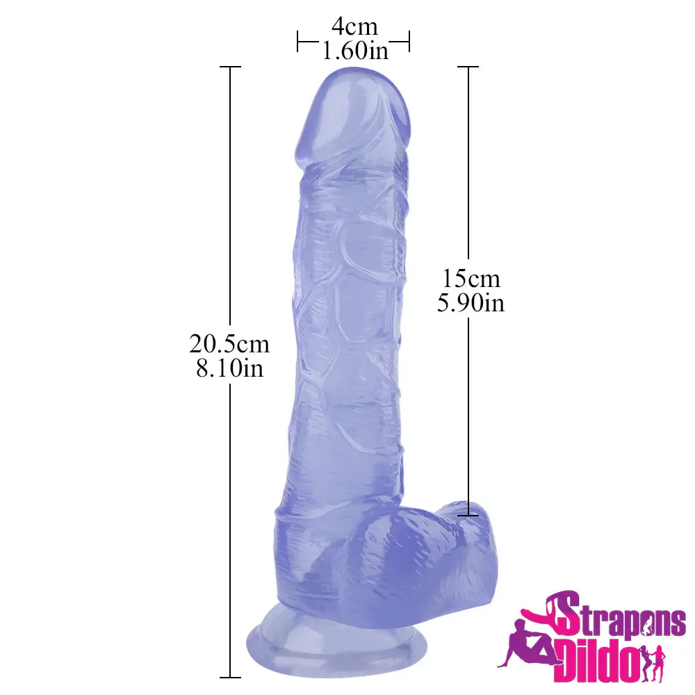 8.1in Realistic Big Strap On Dildo For Lesbian Strapon Sex Dildo - Strap ons Dildo