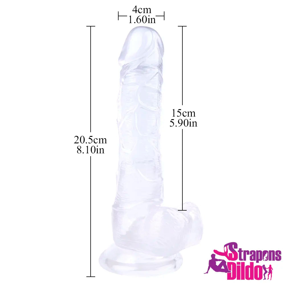 8.1in Realistic Big Strap On Dildo For Lesbian Strapon Sex Dildo - Strap ons Dildo