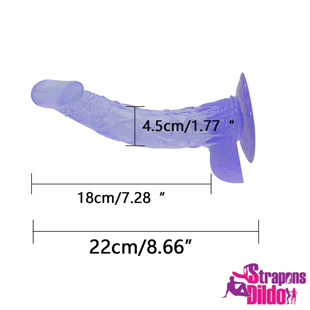 9.05in Curved Design Strap On Dildo For Adult Lesbian Women Sex Toy - Strap ons Dildo