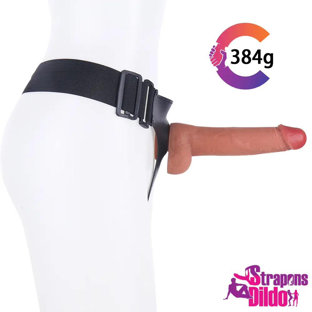 8.27in Realistic Soft Large Strap On Dildo With Sliding Skin Sex Toy - Strap ons Dildo