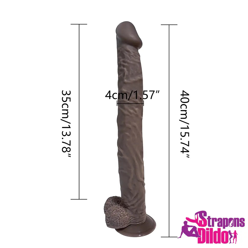 15.74in Super Long Realistic PVC Strap on Dildo For Women Gay - Strap ons Dildo