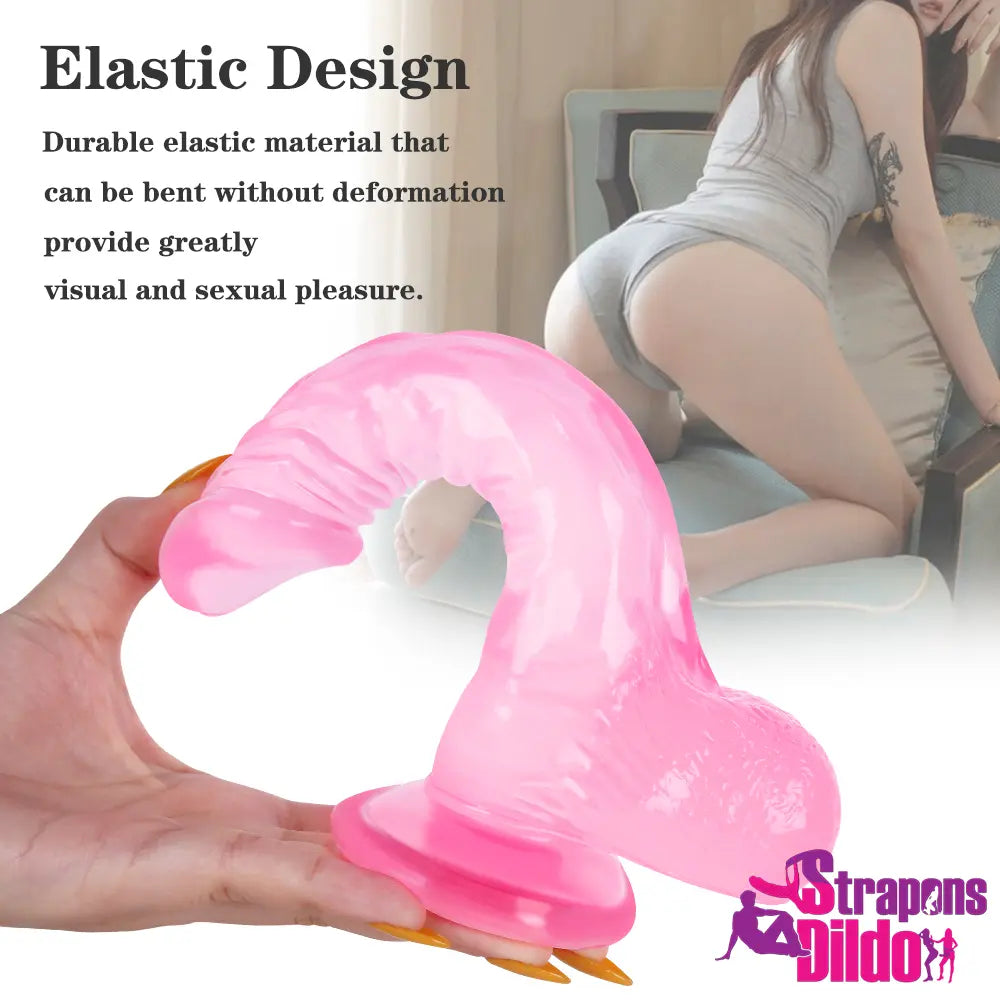 8.27in Real Feeling Big Strap On Dildo For Women Massage Sex Toy - Strap ons Dildo