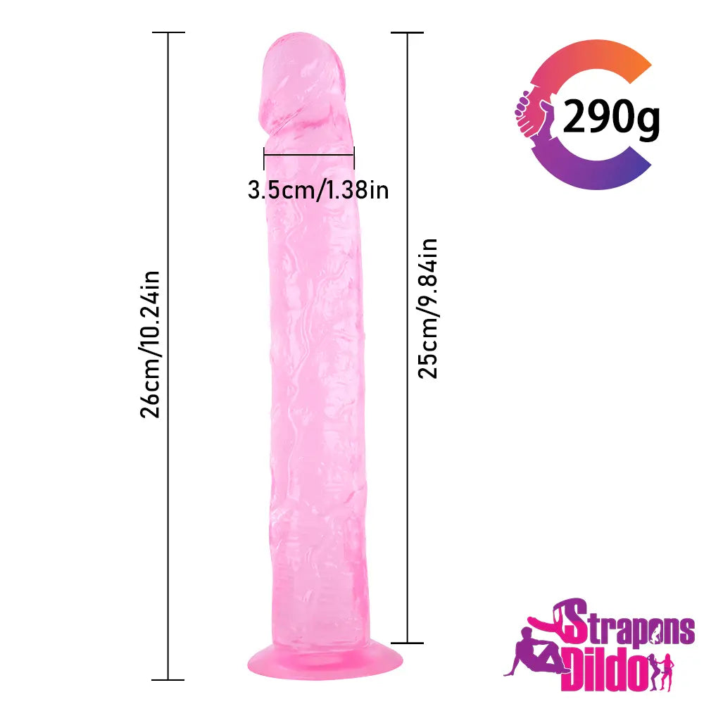 10.24in Realistic Big Strap On Dildo For Anus Vagina Sex Stimulation - Strap ons Dildo