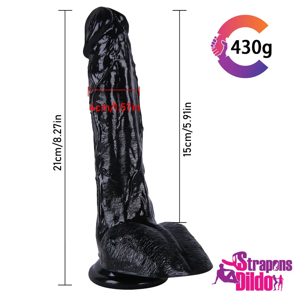 8.27in Lifelike Silicone Big Strap On Dildo For Anal Stimulation - Strap ons Dildo