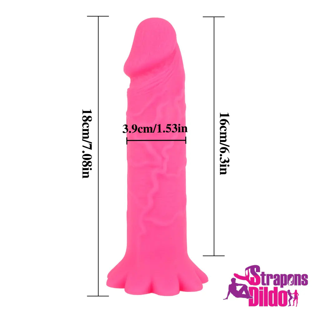 7.08in Realistic Strap On Dildo For Women Men Couples Sex Toy - Strap ons Dildo