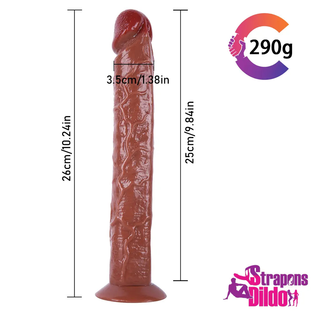 10.24in Realistic Big Strap On Dildo For Anus Vagina Sex Stimulation - Strap ons Dildo