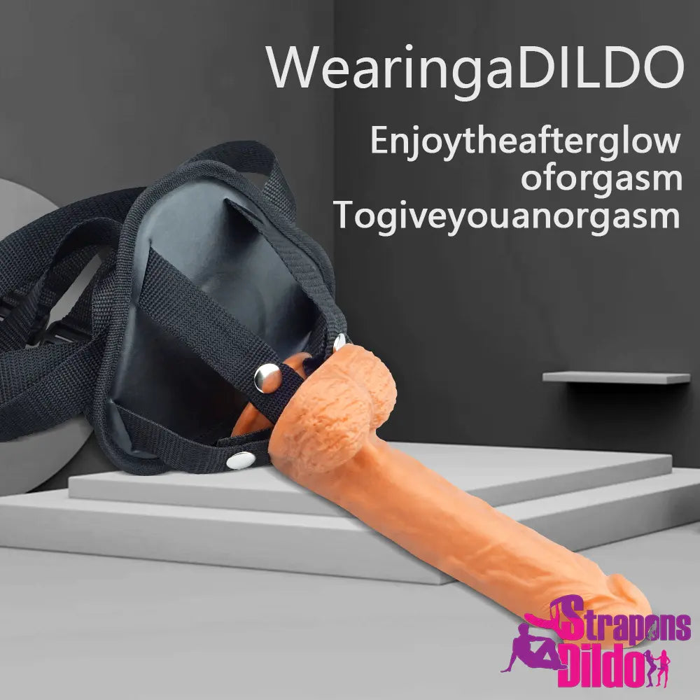 8.66in Real Silicone Big Soft Strap On Dildo For Lesbian Gay Couples - Strap ons Dildo