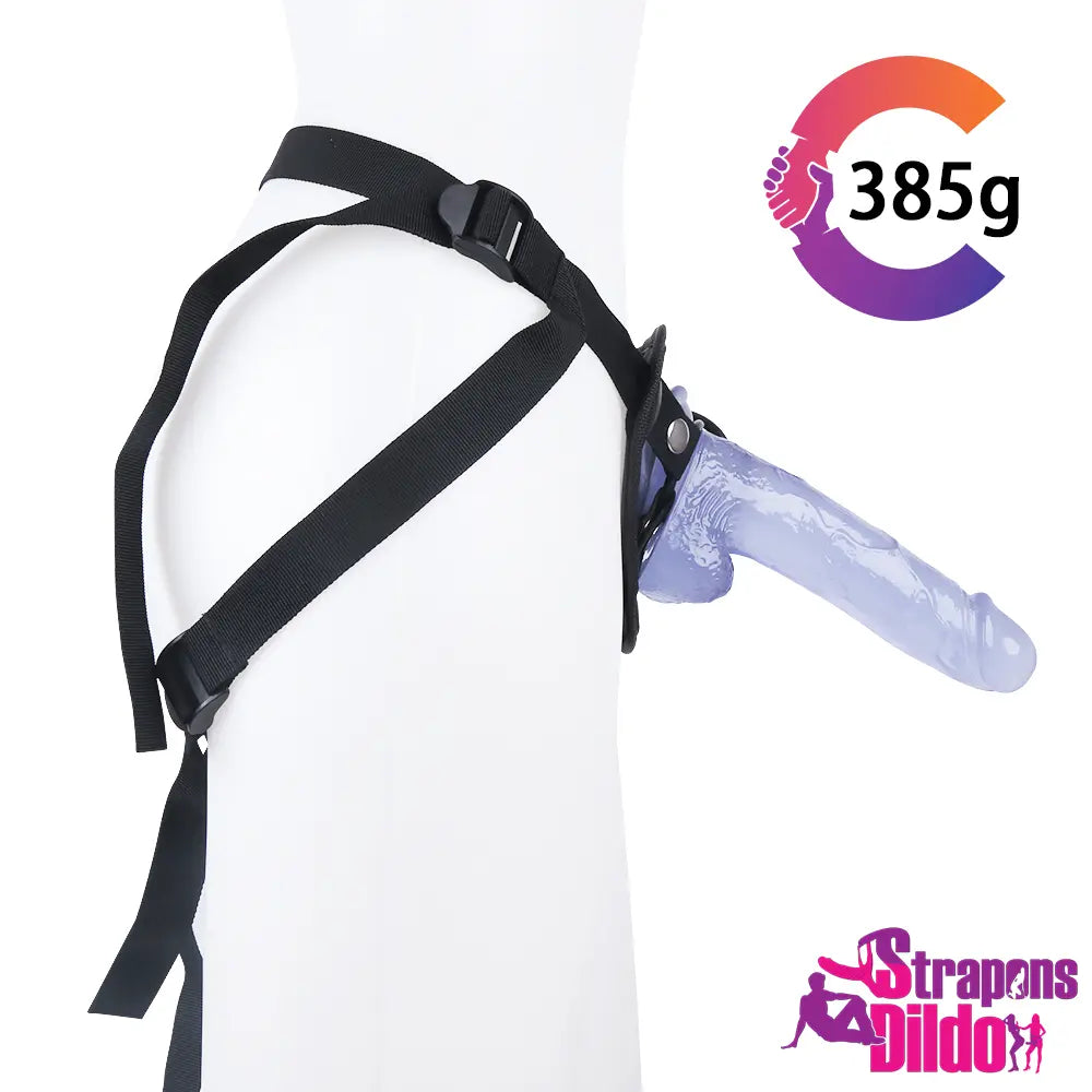 7.87in Realistic Flesh Feeling Strap On Dildo For Women And Men - Strap ons Dildo