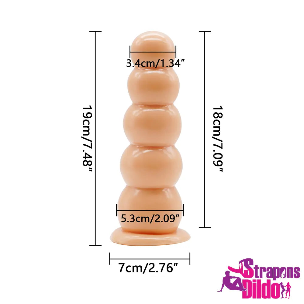 7.48in Top Quality Anal Beads Strap on Dildo For Adult Women Wearing - Strap ons Dildo