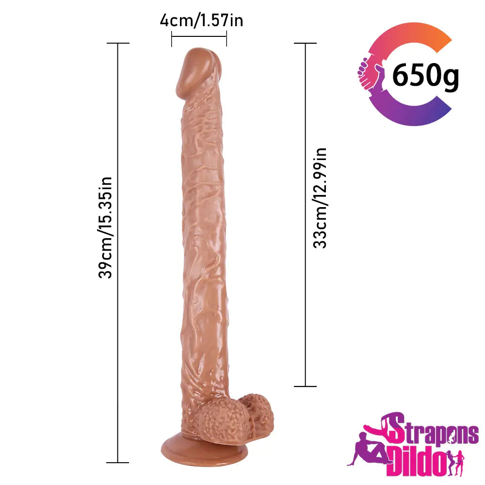 15.35in Extra Long Big Strap On Dildo For Female Lesbian Fucking - Strap ons Dildo