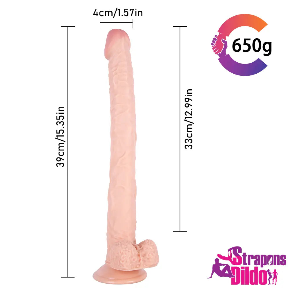 15.35in Extra Long Big Strap On Dildo For Female Lesbian Fucking - Strap ons Dildo