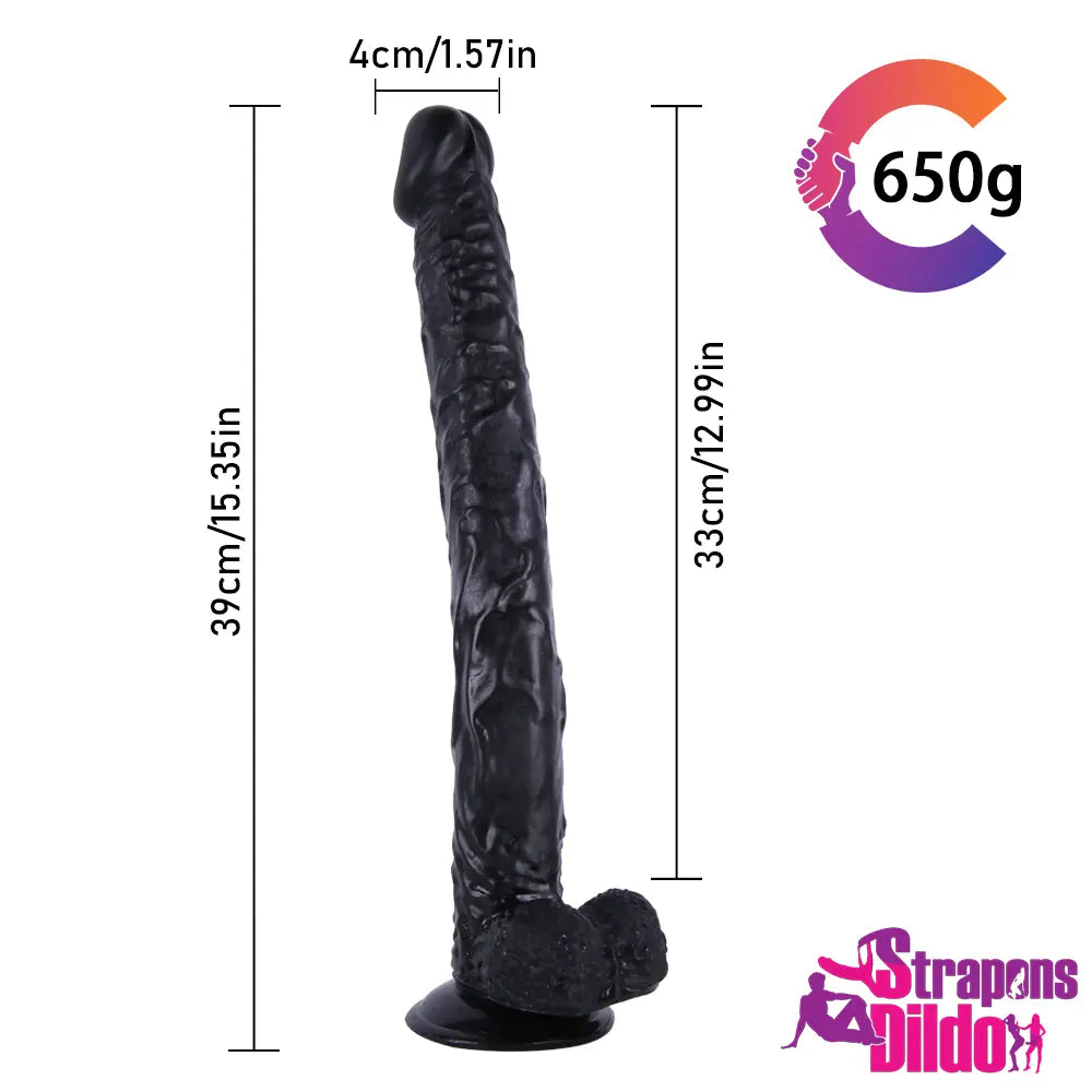 15.35in Extra Long Big Strap On Dildo For Female Lesbian Fucking - Strap ons Dildo