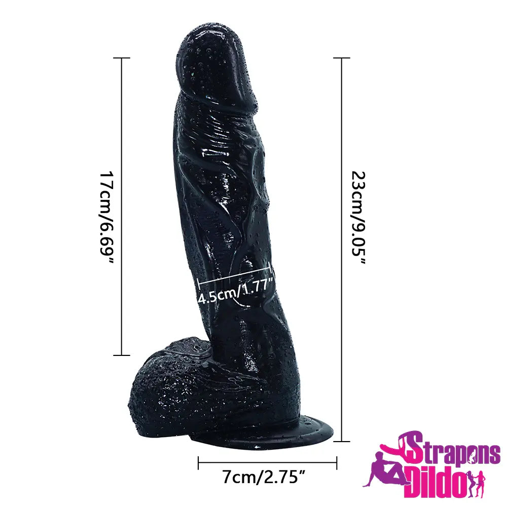 9.45in Realistic Strap on Dildo Adult Toy For Lesbian Women - Strap ons Dildo