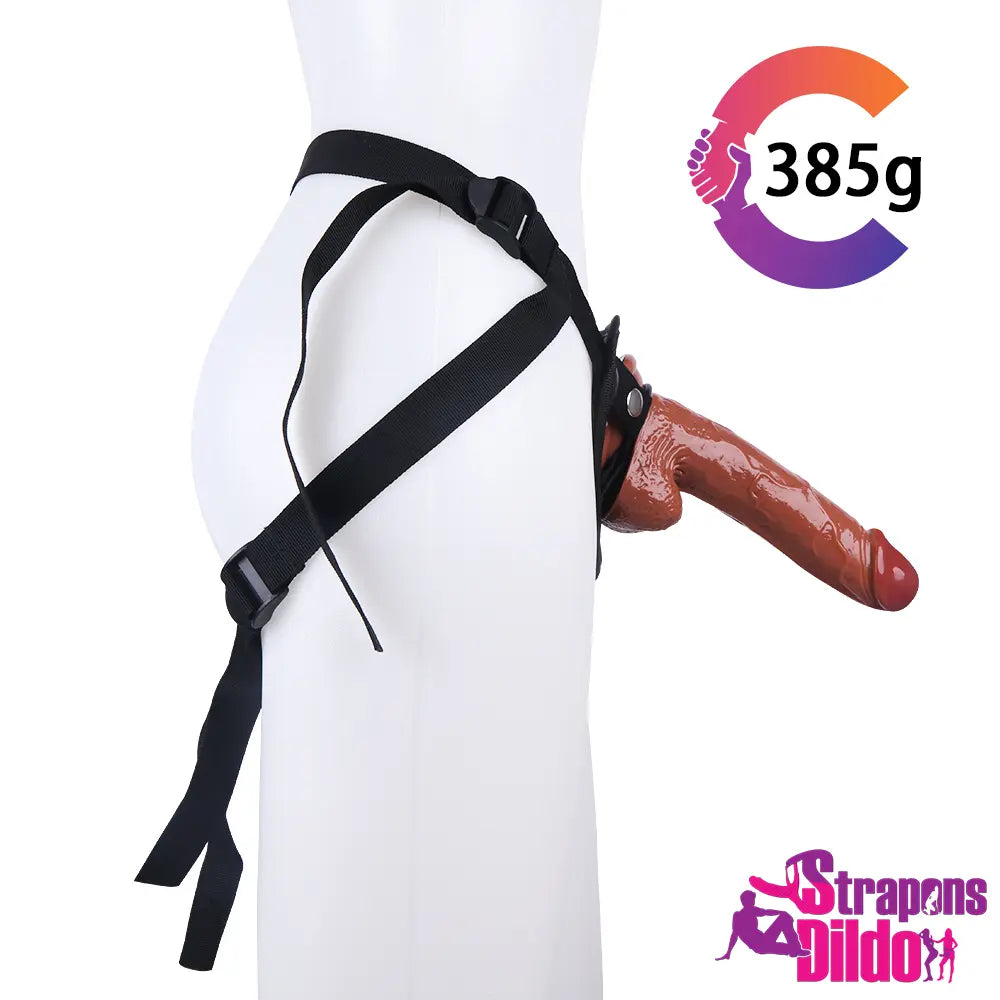 7.87in Realistic Flesh Feeling Strap On Dildo For Women And Men - Strap ons Dildo