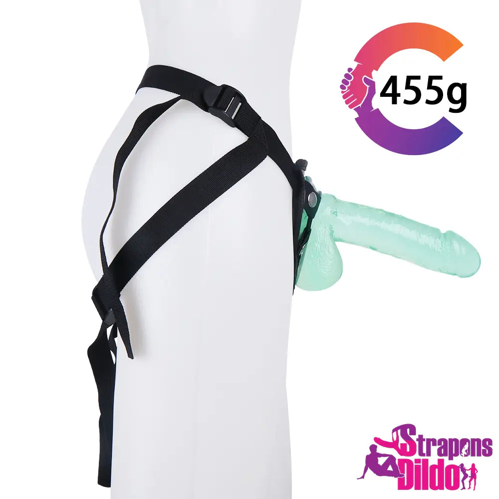 7.87in Realistic Flesh Feeling Strap On Dildo With Removable Vac-U-Lock - Strap ons Dildo