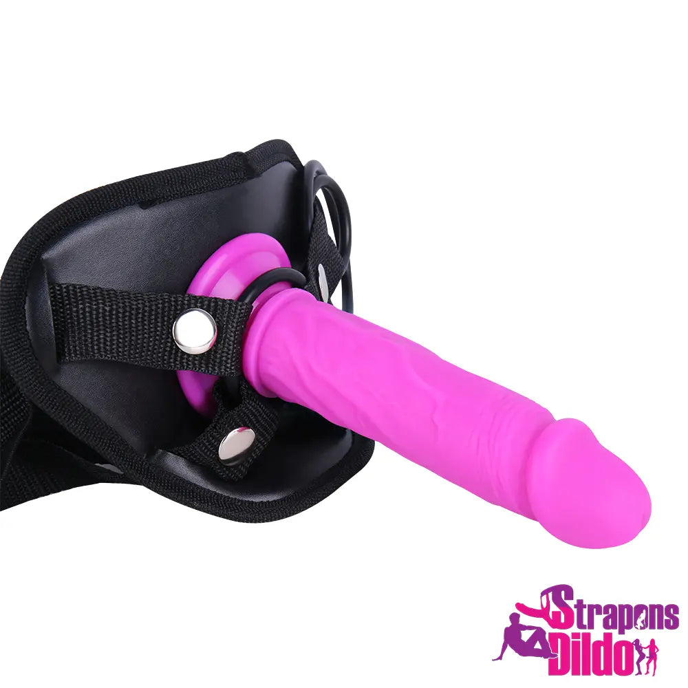 6.3in Real Silicone Soft Strap On Dildo For Woman G-spot Simulation - Strap ons Dildo