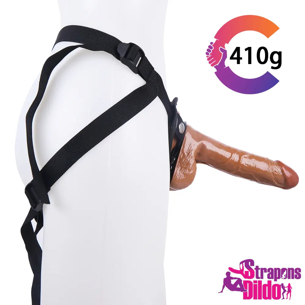 7.87in Realistic Skin Feeling Strap On Dildo For Vagina Anal Play - Strap ons Dildo