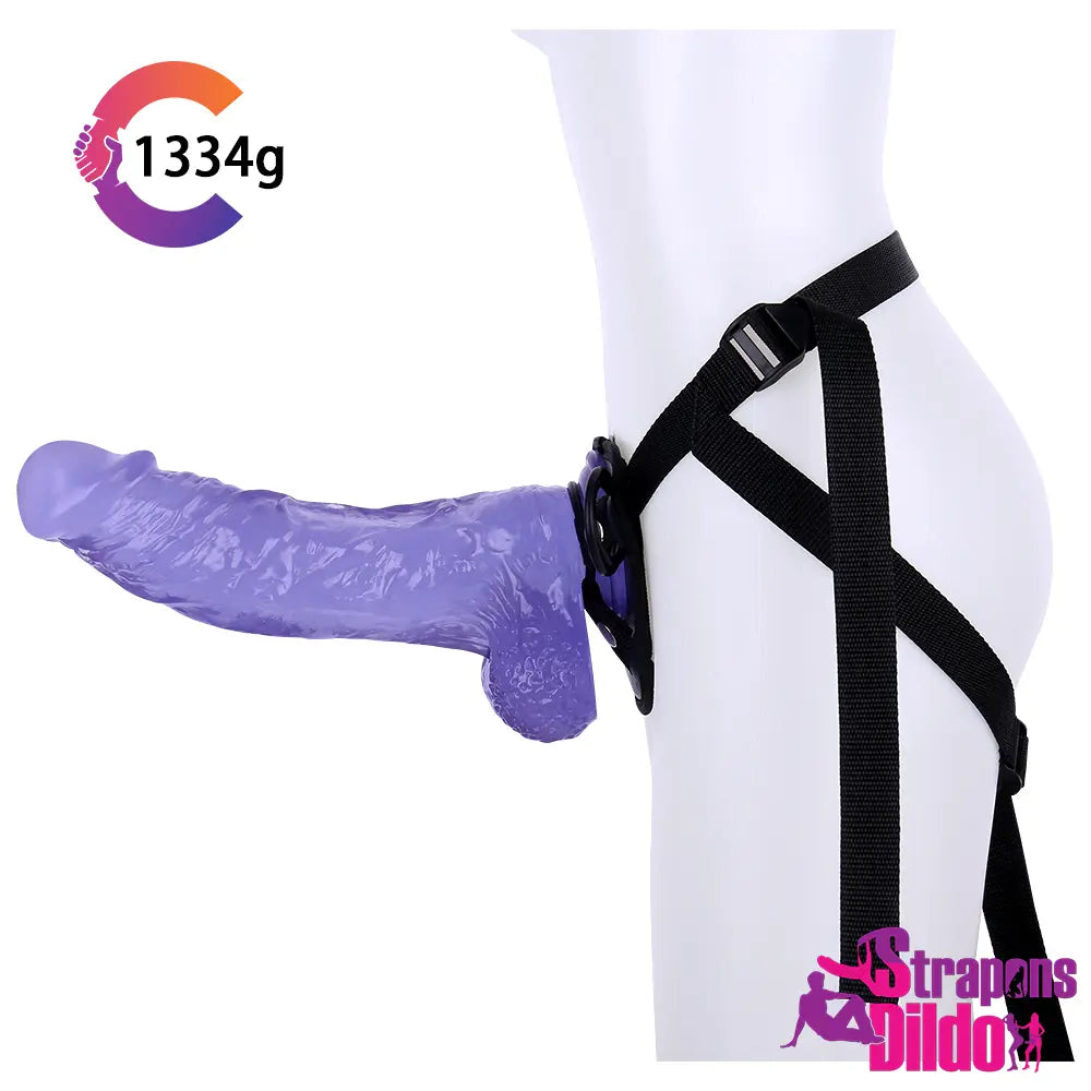 12in Real Touching Feeling Huge Strap On Dildo Adult Sex Toy - Strap ons Dildo