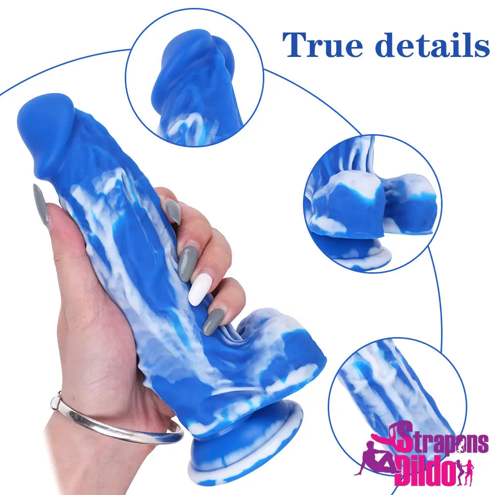 7.48in Realistic Premium Soft Silicone Lesbian Female Strap On Dildo - Strap ons Dildo